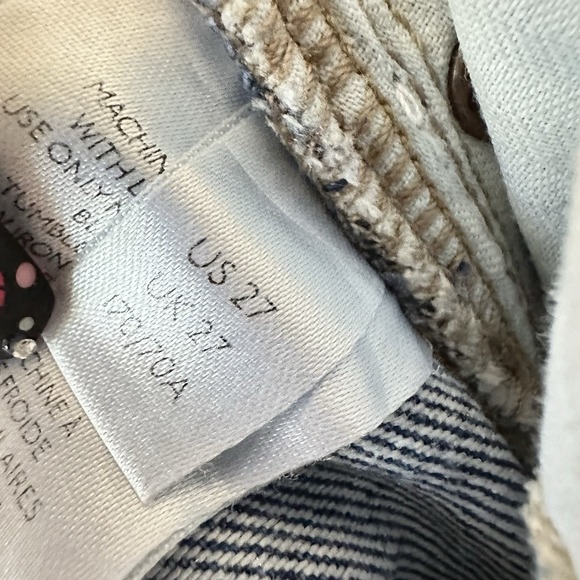 Free People Old West Slouchy Jeans Wide Leg Blue Denim Hi Rise We The Free Sz 27 - Picture 10 of 10